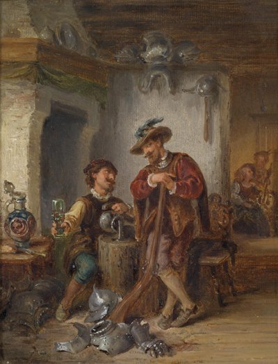 Tavern with Drinking Soldiers by Eduard Ender